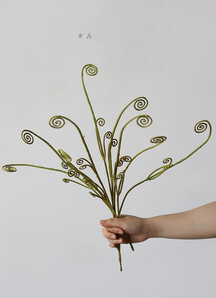 Artificial Green Fiddlehead Fern Plant, perfect as fake indoor plants.