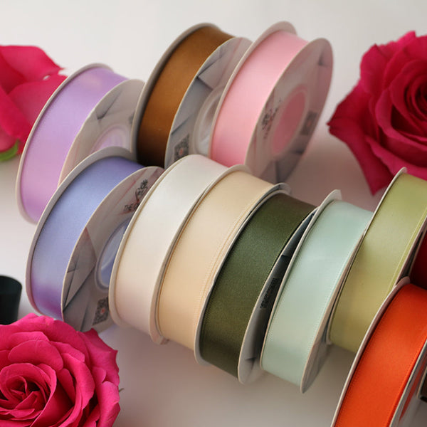 Solid Color Polyester Satin Ribbon (19mmx100Yd)