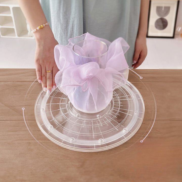 Rotating Tray for Flower Arrangement