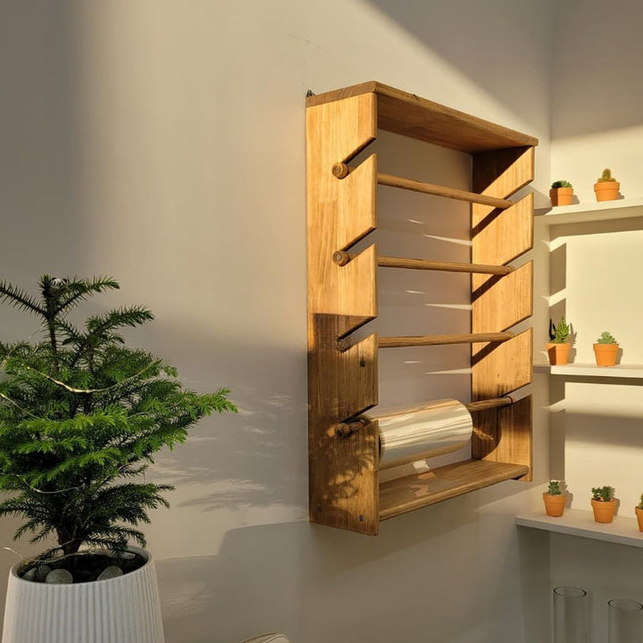 Florist Ribbon Rack Wooden Ribbon Organizer Rack for Flower | Wedding & Floral Supplies