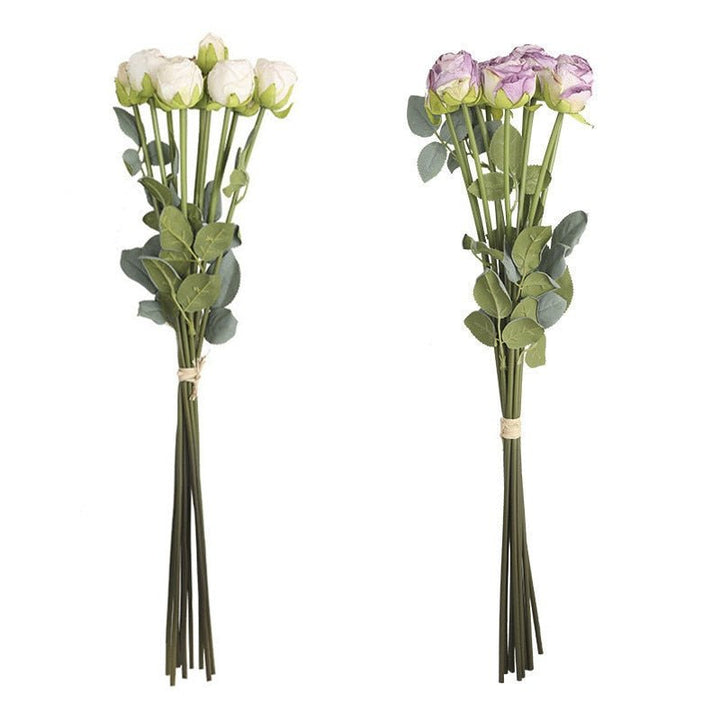 10 Heads Artificial Long Stem Ranunculus Flower, perfect as florist fake flowers.