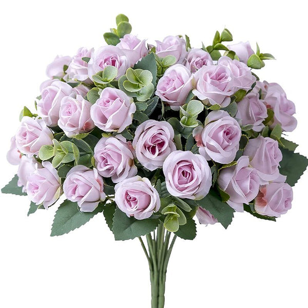 10 Heads Artificial Silk Rose Bouquet Flower, perfect as silk artificial flowers.