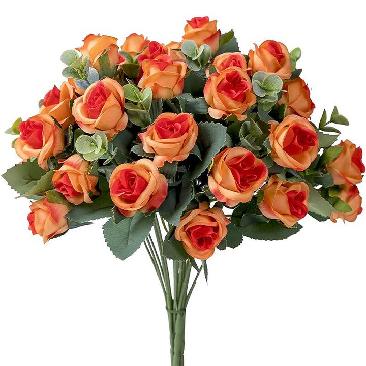 10 Heads Artificial Silk Rose Bouquet Flower, perfect as flower stem.