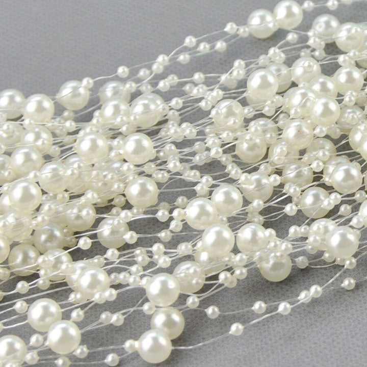 10 Meters Artificial Pearl Beading Ribbon for DIY Crafting is a perfect addition to your florist supplies collection.