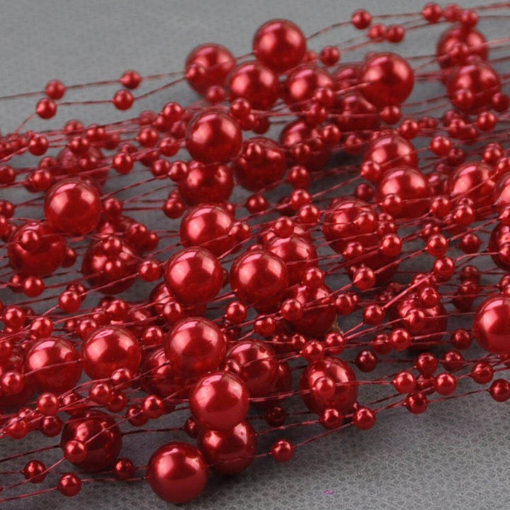 10 Meters Artificial Pearl Beading Ribbon for DIY Crafting is a perfect addition to your decorative floral collection.