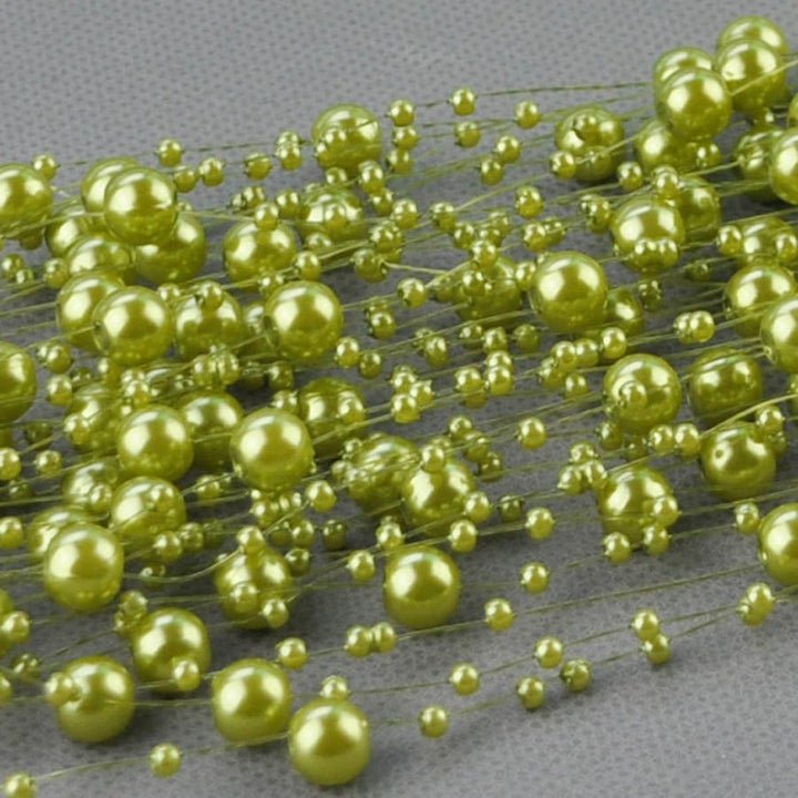 10 Meters Artificial Pearl Beading Ribbon for DIY Crafting is a perfect addition to your floral supply collection.