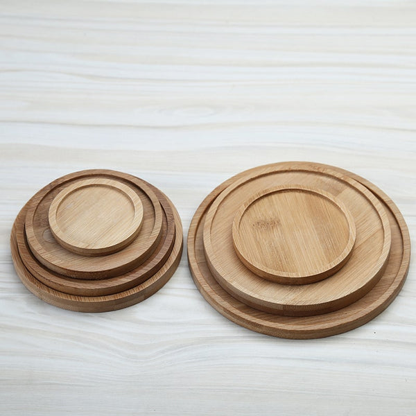 Natural bamboo coasters and placemats set for home and crafts