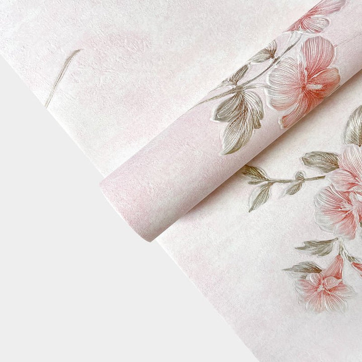 10 Pcs 3D Embossed Flower Wrapping Paper