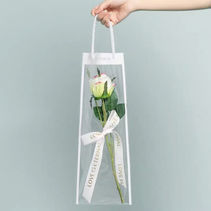 10 pcs Flower Packaging Bags Plastic Wrap for Bouquets