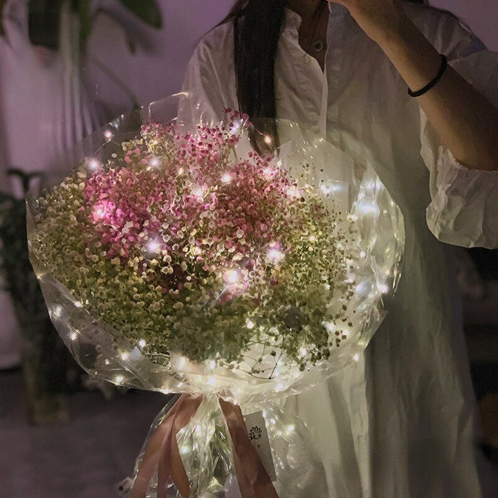 10 Sheets Cellophane Paper for Bouquets with LED Lights