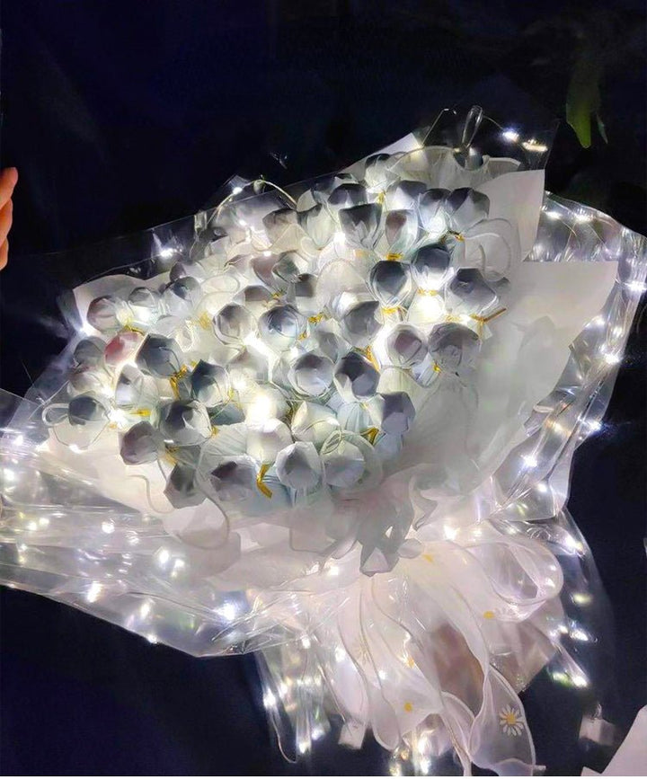 10 Sheets Cellophane Paper for Bouquets with LED Lights