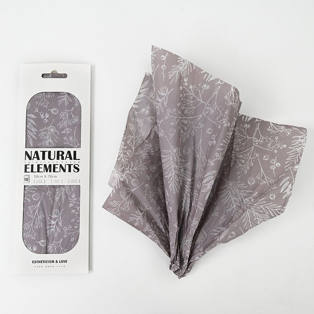 10 Sheets Nature Printing Soft Florsit Tissue Paper