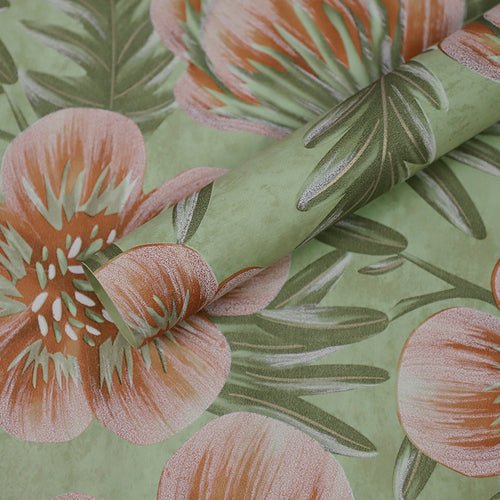 10 Sheets of Vintage Style Flower Printed Florist Paper