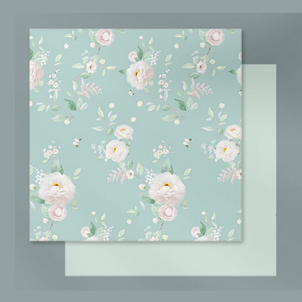 10 Sheets Vintage Floral Wrapping Papers for Bouquets