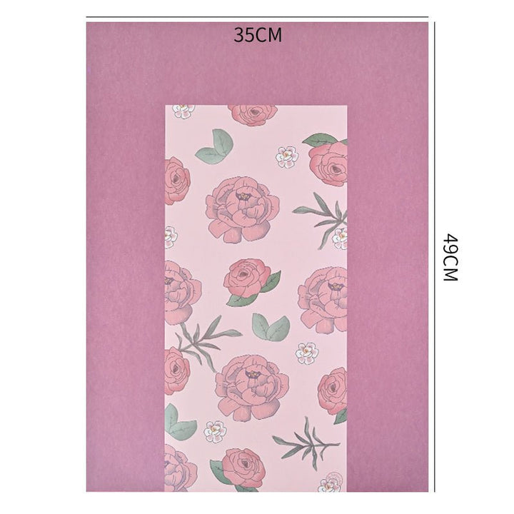 10 Sheets Waterproof Pastoral Floral Bouquet Wrapping Paper