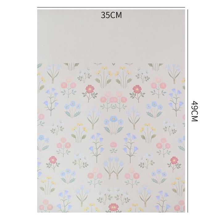 10 Sheets Waterproof Pastoral Floral Bouquet Wrapping Paper