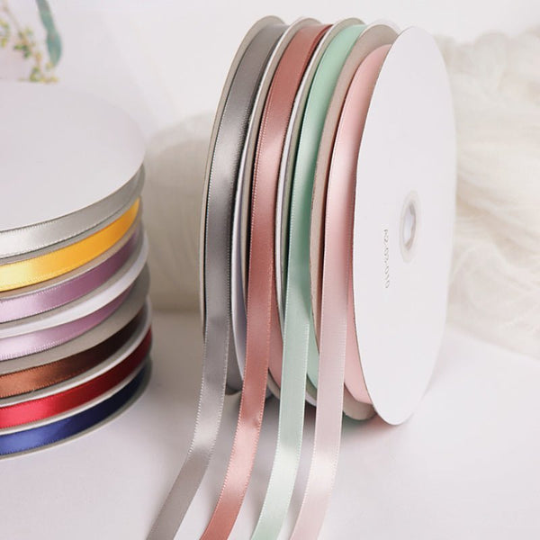 100 Yards 1cm Silk Ribbon for Gift Wrapping DIY Craft