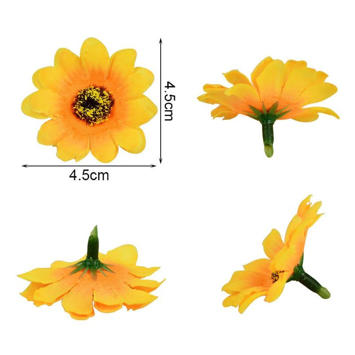 100pcs Artificial Sunflower Head for DIY Decoration is a perfect addition to your floral supplies collection.