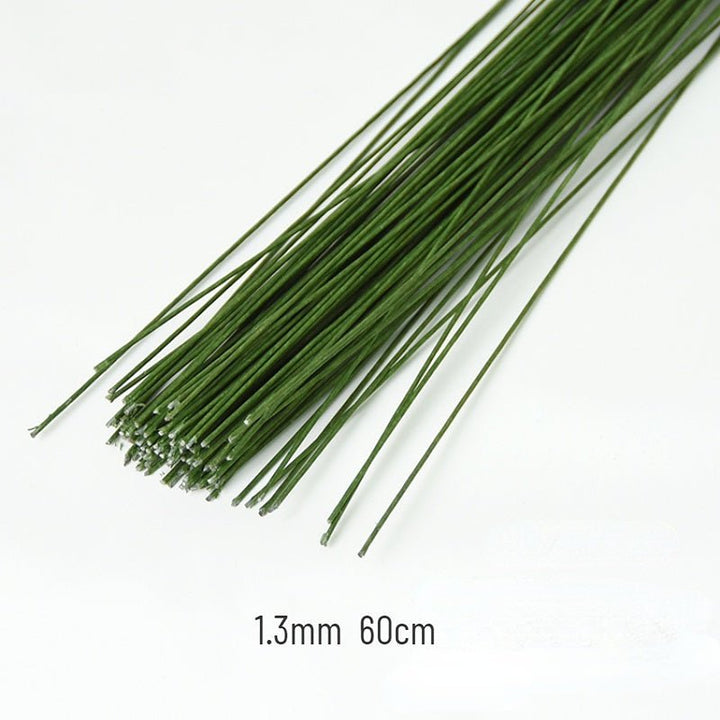 100pcs Green Floral Wire for Flowers Floral Stems Floral Design Supplies