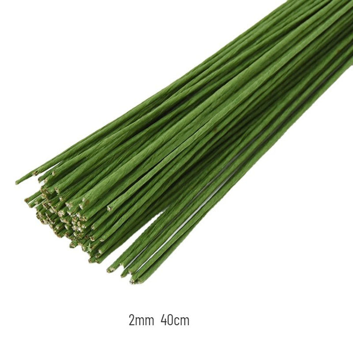 100pcs Green Floral Wire for Flowers Floral Stems Floral Design Supplies