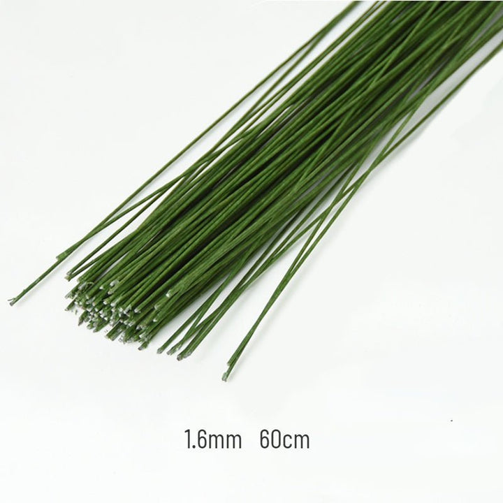 100pcs Green Floral Wire for Flowers Floral Stems Floral Design Supplies