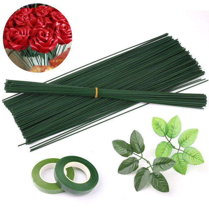 100pcs Green Floral Wire for Flowers Floral Stems Floral Design Supplies