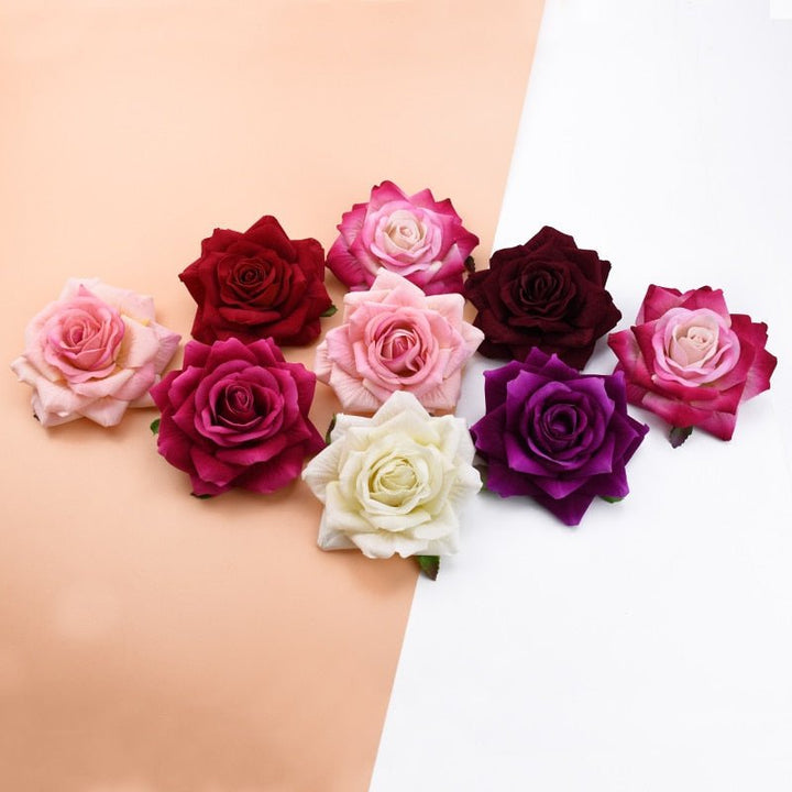 10CM Artificial Roses Flower Heads for DIY Craft Pack 10 is a perfect addition to your florist supplies collection.