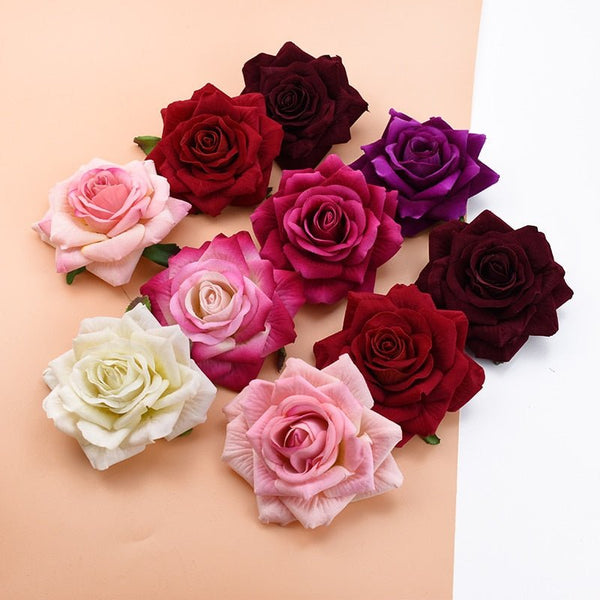 10CM Artificial Roses Flower Heads for DIY Craft Pack 10 is a perfect addition to your floral supplies collection.