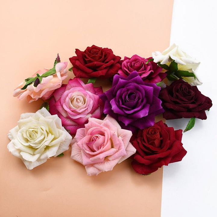 10CM Artificial Roses Flower Heads for DIY Craft Pack 10 is a perfect addition to your florist supply collection.