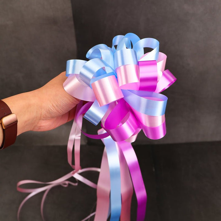 10pcs Large Pull String Ribbon Bows for Gift Wrapping