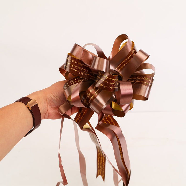 10pcs Large Pull String Ribbon Bows for Gift Wrapping