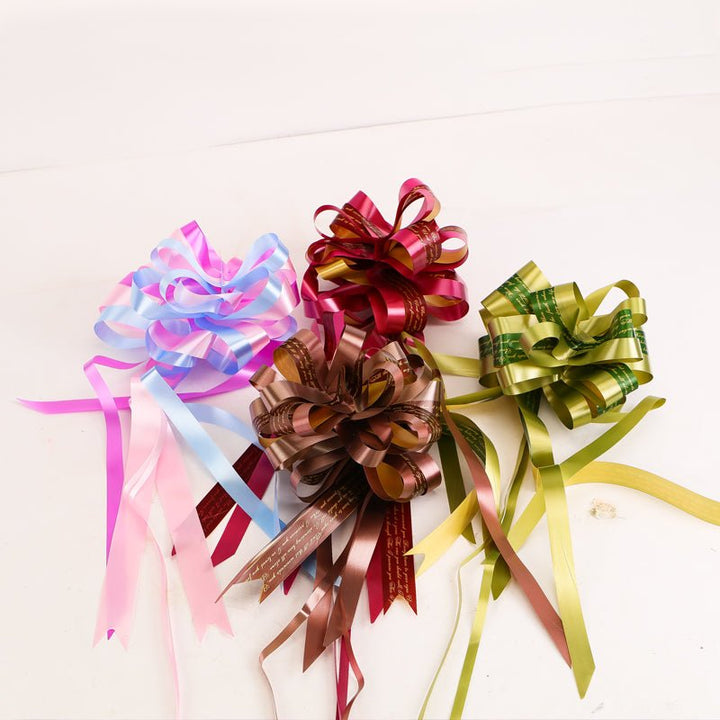 10pcs Large Pull String Ribbon Bows for Gift Wrapping