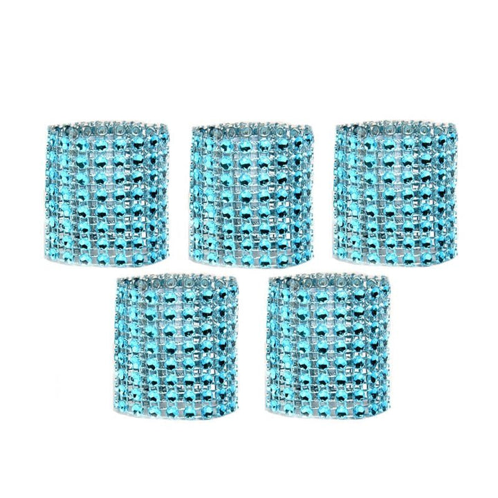 10pcs Rhinestone Party Napkin Rings