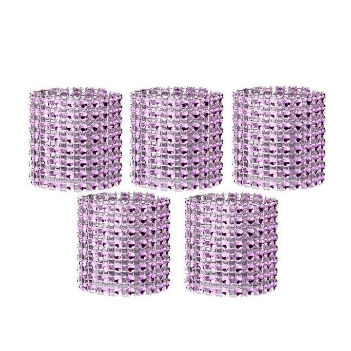 10pcs Rhinestone Party Napkin Rings