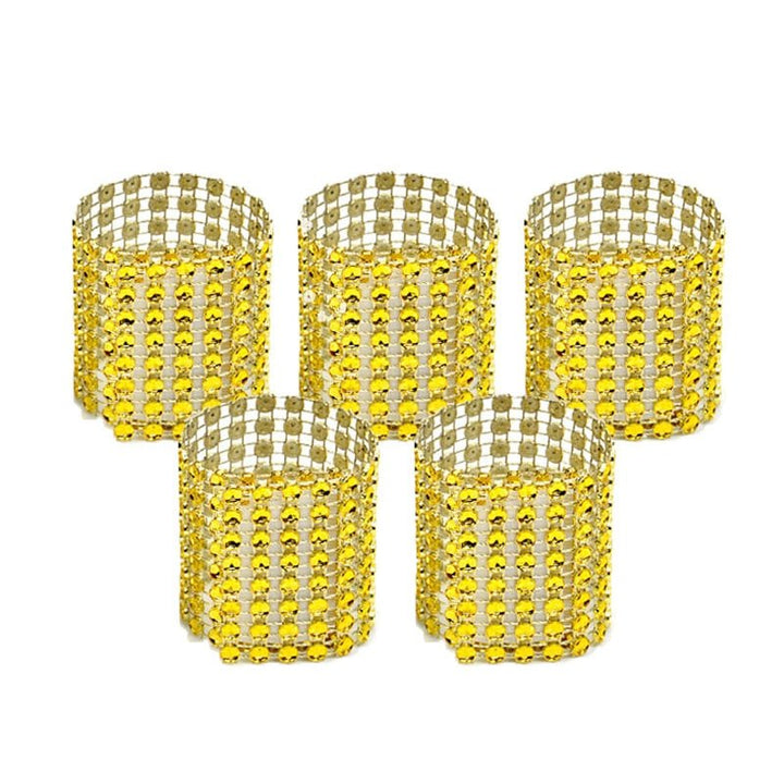 10pcs Rhinestone Party Napkin Rings