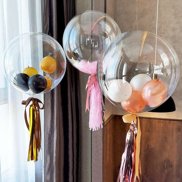 10pcs Transparent Bobo Bubble Balloon