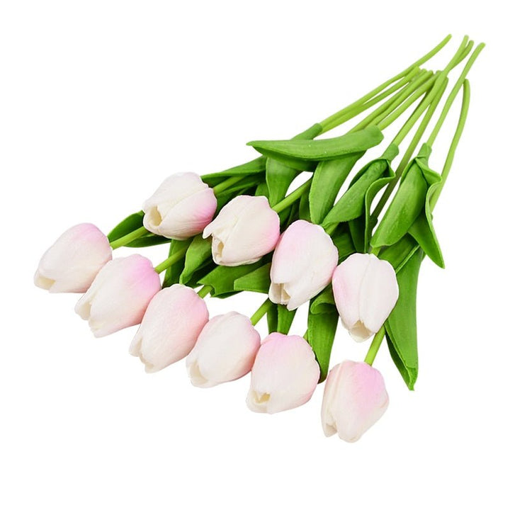 10pcs Tulip Artificial Flower for Home Decor, perfect as artificial flowers.