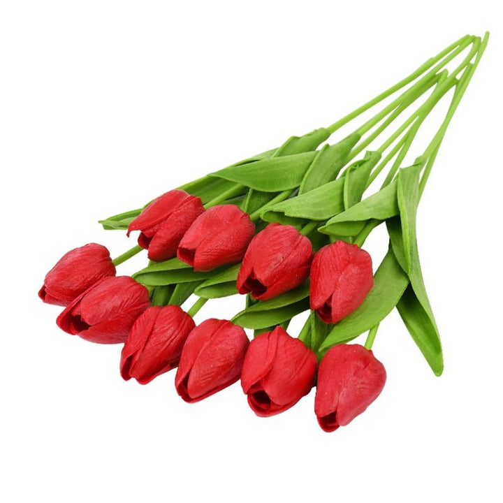 10pcs Tulip Artificial Flower for Home Decor, perfect as florist fake flowers.