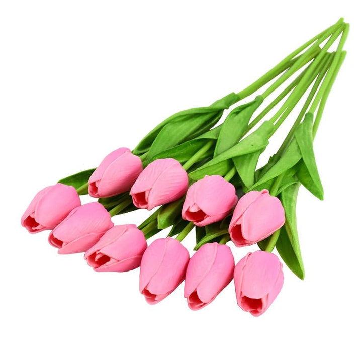 10pcs Tulip Artificial Flower for Home Decor, perfect as artificial flower.