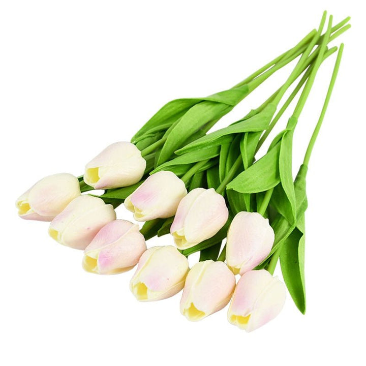 10pcs Tulip Artificial Flower for Home Decor, perfect as artificial flowers.