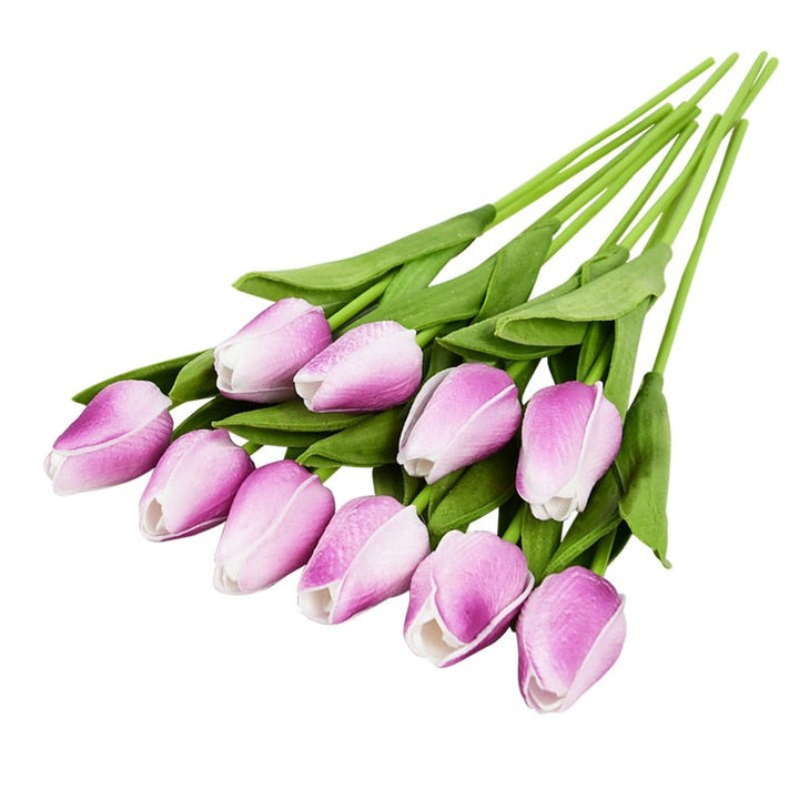 10pcs Tulip Artificial Flower for Home Decor, perfect as artificial flower.