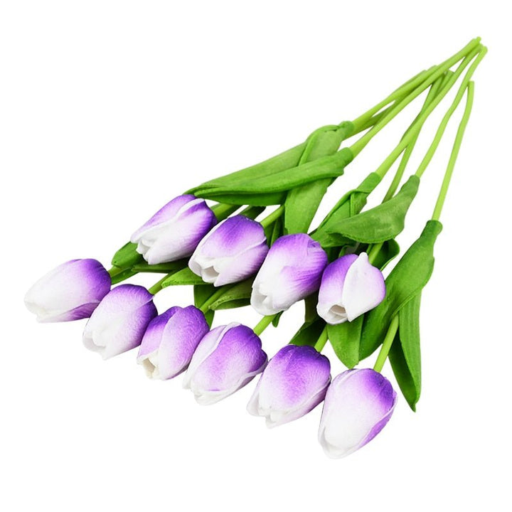 10pcs Tulip Artificial Flower for Home Decor, perfect as faux flowers.