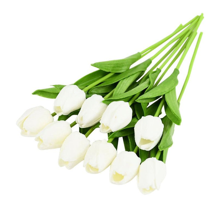 10pcs Tulip Artificial Flower for Home Decor, perfect as faux flowers.