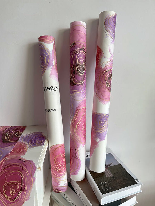 10pcs Valentine's Day Floral Wrapping Paper for Bouquets is a delightful addition to your valentine flowers collection.