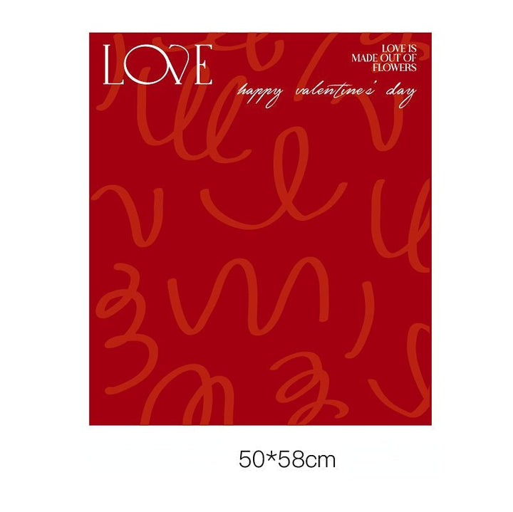 10pcs Valentine's Day LOVE Flower Gift Wrapping Paper is a delightful addition to your valentine flowers collection.