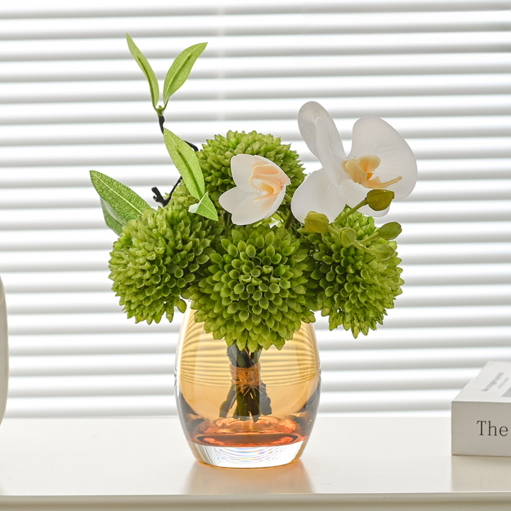 Artificial Bouquet with Glass Vase, perfect as flower stem.