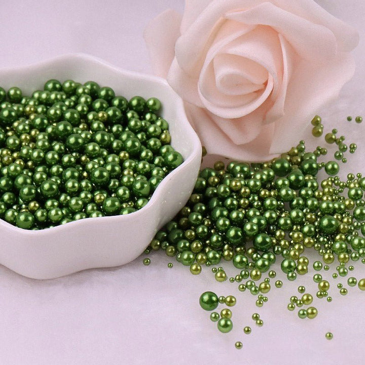 150pcs 3mm-8mm ABS Colored Pearl Vase Fillers