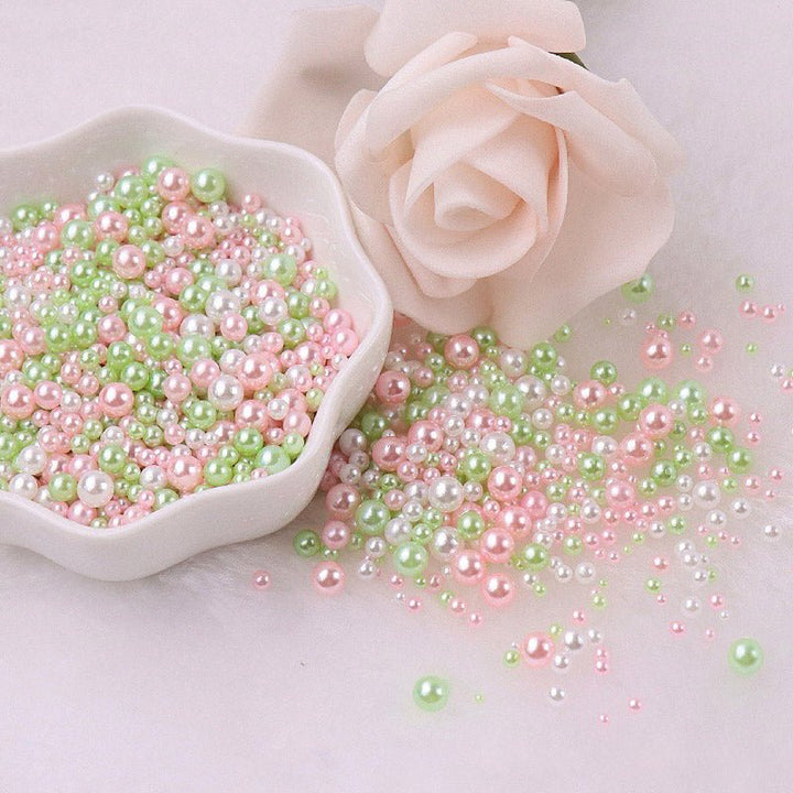 150pcs 3mm-8mm ABS Colored Pearl Vase Fillers