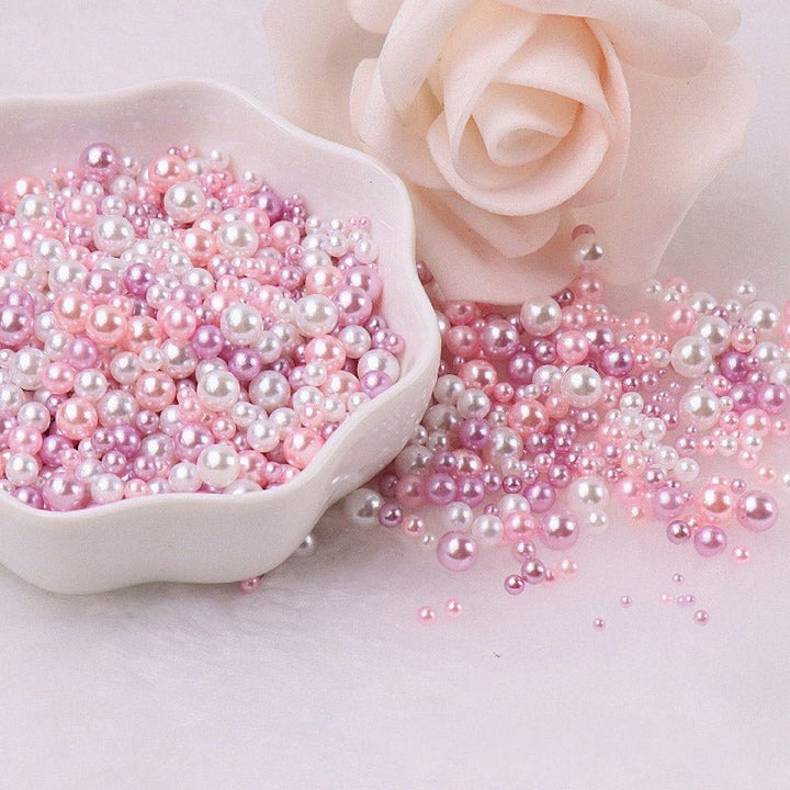 150pcs 3mm-8mm ABS Colored Pearl Vase Fillers