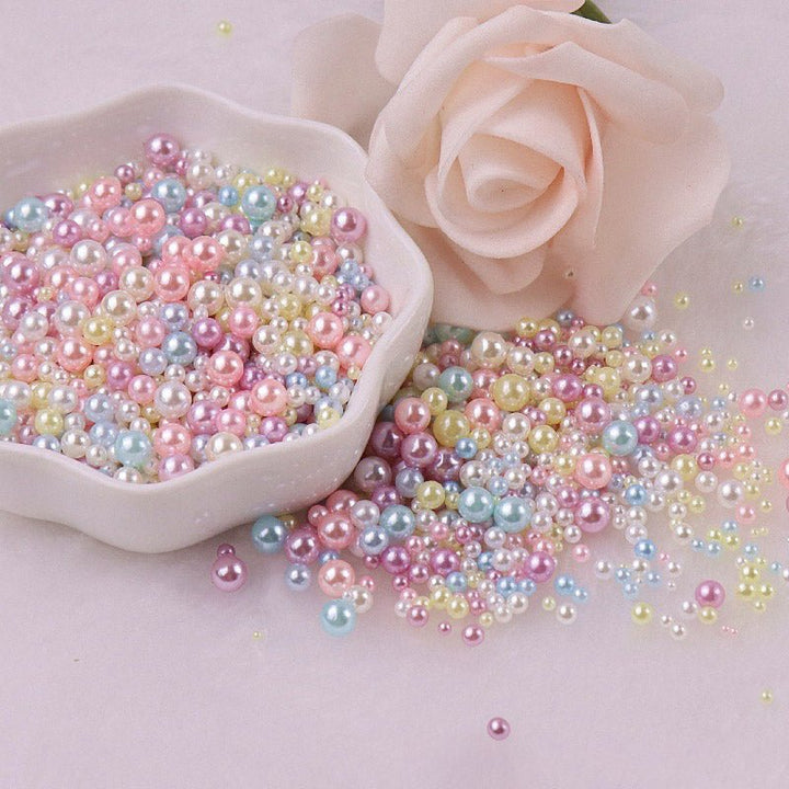 150pcs 3mm-8mm ABS Colored Pearl Vase Fillers